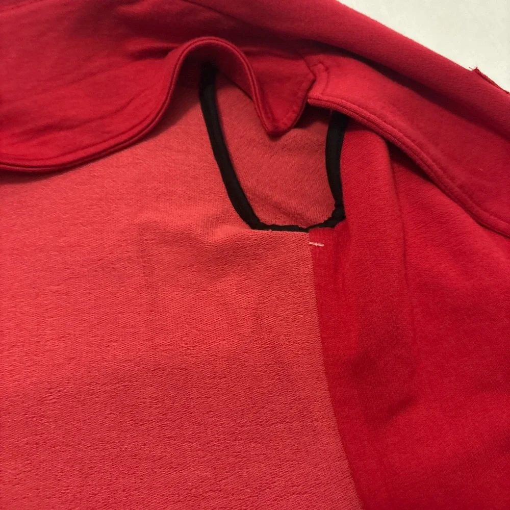 Tart Red Kaylie French Terry Blazer 2 Button SZ XL Career Casual Rayon Cotton - Picture 11 of 15